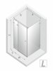 NEW TRENDY Kabina prysznicowa AVEXA GOLD BRUSHED 1D L 80x70x200 szkło czyste 6mm Active Shield 2.0 EXK-1728